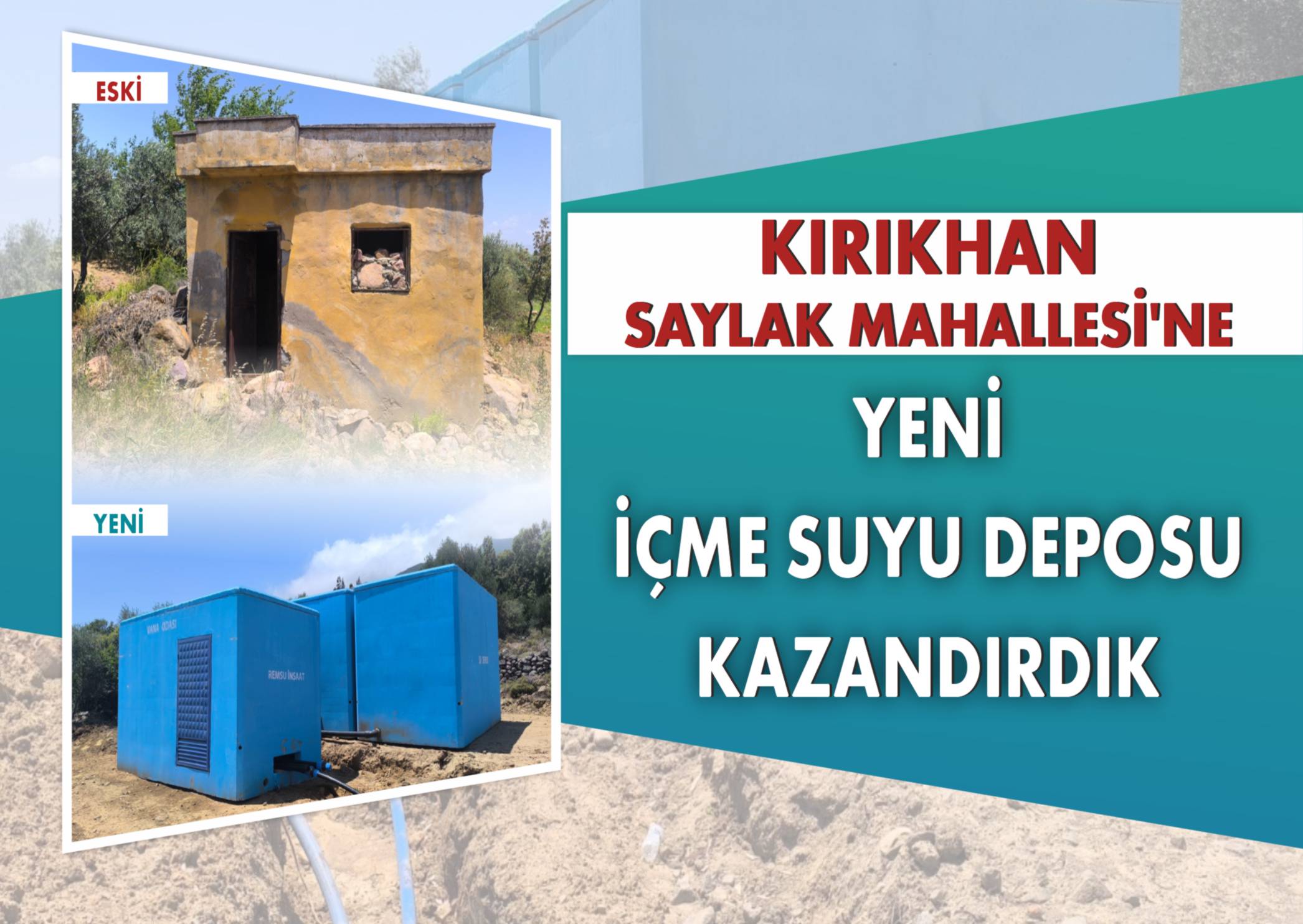 Kırıkhan Saylak Mahallemize Yeni Depo Kazandırdık